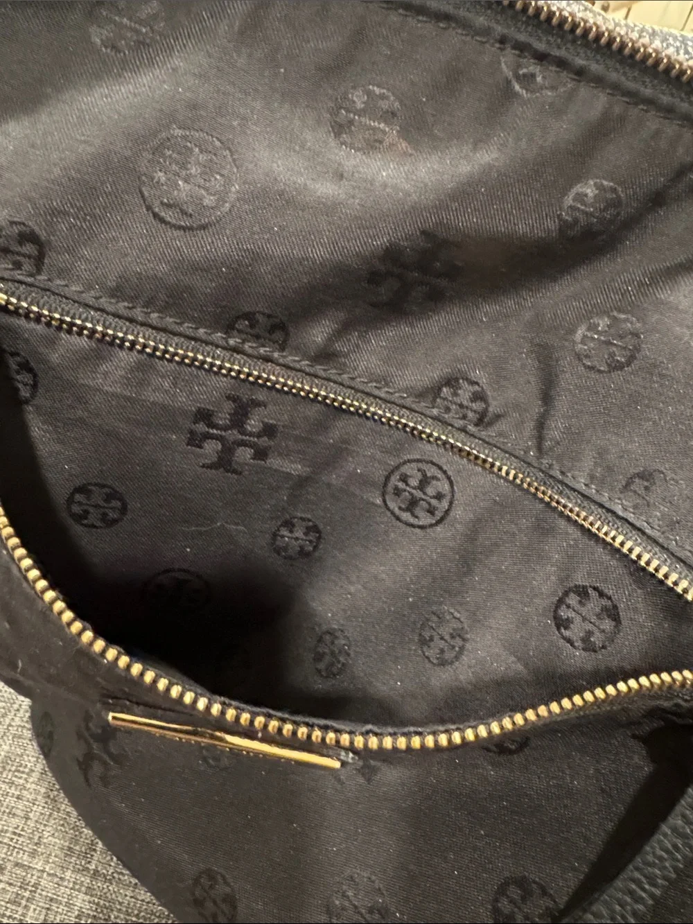 Tory Burch Bag Ivy Slouchy Black Leather Satchel with Leopard Crossbody Strap